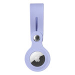 Silicone, Rhinestone, or Leather Case for Apple AirTag – Silicone Loop Airtag Case – Lavender