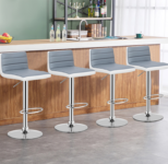 Adjustable Height Swivel Bar Stools (Set of 4)
