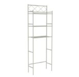 Over-the-Toilet 3-Shelf Bathroom Organizer – Satin Nickel
