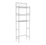Over-the-Toilet 3-Shelf Bathroom Organizer – Silver