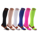 Everyday Wear 15-20mmHg Copper-Infused Knee-High Compression Socks (6-Pairs) – Large/XL
