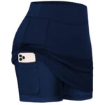 Women’s Active Skort with Inner Phone Pocket – NAVY / XXL