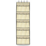 Kids’ Over-the-Door 20-Pocket Shoe Rack Organizer – Beige