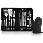 28-Piece BBQ Grilling Set with Zippered Storage Case