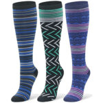 Print Knee-High Recovery Compression Socks (3- or 6-Pair) – Pack C – S/M