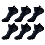 Unisex Compression Wellness Ankle Socks (6-Pairs) – BLACK S/M