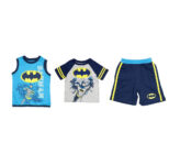 Batman, Captain America, Spider-Man or Ninja Turtles Toddler Set – Batman – Blue – 2T