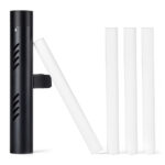 Car Clip Essential Oil Diffuser with 4 Refill Sticks – Black