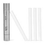Car Clip Essential Oil Diffuser with 4 Refill Sticks – Silver