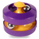 Rubik Cube Ball with Marble Track & Twist – Purple/Yellow