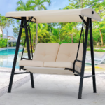 Outdoor Canopy Porch Swing (2- or 3-Seat) – 2-Seat – No pillow