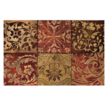 Chef Series Anti-Fatigue Kitchen Mat – Red Mosaic (18″ x 30″)