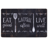 Chef Series Anti-Fatigue Kitchen Mat – Eat Laugh Live (24″ x 36″)