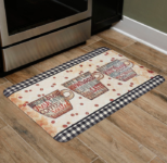 Chef Series Anti-Fatigue Kitchen Mat – Coffee Words (24″ x 36″)
