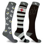 Medical Print Knee-High Everyday Wear Compression Socks (3-Pairs) – EF-3BAYCS – Large/X-Large