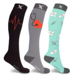 Medical Print Knee-High Everyday Wear Compression Socks (3-Pairs) –  EF-3CORCS – Small/Medium