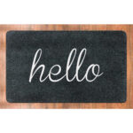 18″ x 30″ Coir Rubber Printed Door Mats – Hello