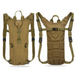 3-Liter Hydration Pack with Silicone Bite Valve and Adjustable Straps – Khaki
