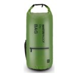 Waterproof Floating Dry Bag with 2 Exterior Zip Pockets – 10L – Dark Green