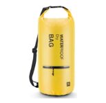 Waterproof Floating Dry Bag with 2 Exterior Zip Pockets – 20L – Yellow
