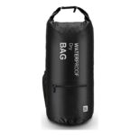 Waterproof Floating Dry Bag with 2 Exterior Zip Pockets – 20L – Black