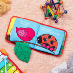 Soft Baby Cloth Book with Touch & Feel Crinkle (2-Pack)