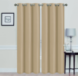 Madonna Blackout Grommet Curtain Panels (Set of 2) – 84″ BEIGE
