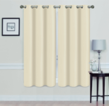 Madonna Blackout Grommet Curtain Panels (Set of 2) – 63″ IVORY