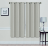 Madonna Blackout Grommet Curtain Panels (Set of 2) – 63″ SILVER