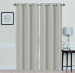 Madonna Blackout Grommet Curtain Panels (Set of 2) – 84″ SILVER