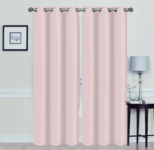 Madonna Blackout Grommet Curtain Panels (Set of 2) – 84″ BLUSH