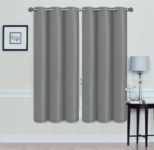 Madonna Blackout Grommet Curtain Panels (Set of 2) – 63″ GRAY
