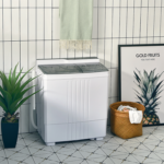 21-Pound Portable Compact Mini Twin-Tub Washing Machine with Drain Spinner