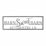 Personalized Home Sweet Home Metal Sign – Barn Sweet Barn