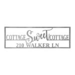Personalized Home Sweet Home Metal Sign – Cottage Sweet Cottage