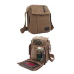Multifunctional Canvas Bag With Adjustable Shoulder Strap – Coffee