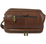 AmerileatherÂ® Toiletry Bag – Brown