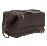 AmerileatherÂ® Toiletry Bag – Dark Brown