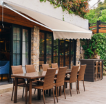 Retractable 10′ x  8′ Crank Handle Patio Awning