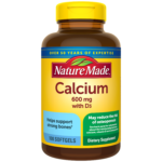 Nature Made Calcium 600 mg with Vitamin D3 Softgels
