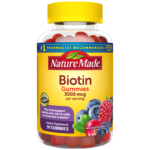 Nature Made 3000 mcg Biotin Gummies for Hair, Skin & Nails