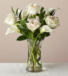 Vision in Ivory Rose and Calla Lily Bouquet – FedEx