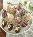 MOM Mother’s Day BERRY – GRAM – Belgian Chocolate Covered Strawberries – 12pc – FedEx