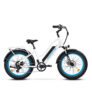 Addmotor M-430 Step Thru Fat Tire 750W Motor 20Ah Battery Cruiser Electric Bike, Pearl White