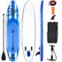 Inflatable 10′ Sunbathing Stand-up Paddleboard Kit with Carry Backpack