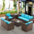 Outdoor 12’ x 9’ Retractable Pergola Canopy
