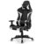 Reclining Gaming Chair with Massaging Lumbar Support – White