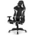 Reclining Gaming Chair with Massaging Lumbar Support – Gray