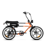 Addmotor Retro moped Cruiser Electric Bike 2023, Ebike FatTire Designed for City, 750W Motor, 48V*20AH Battery, Orange