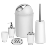 NewHomeâ„¢ 6-Piece Bathroom Accessories Set – White